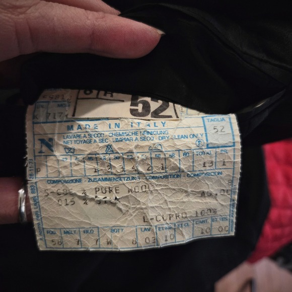 Vintage 80s Yves Saint Laurent Mens Double Breasted Blazer Jacket Italy Wool - Picture 8 of 8